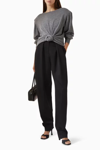 Knot-hem Top in Wool