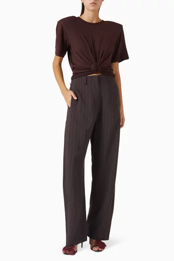 تي شيرت قصير بعقدة