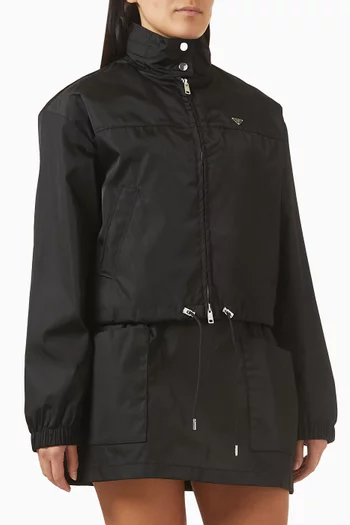 جاكيت فضفاض نايلون معاد تدويره