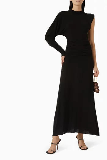 Didi Asymmetric Dress in Tencel Blend