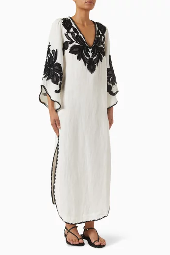 قفطان هاديا مزيج كتان