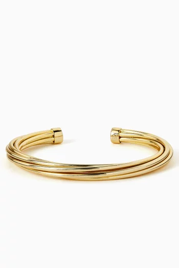 Atik Cuff Bracelet in Gold-plated Metal