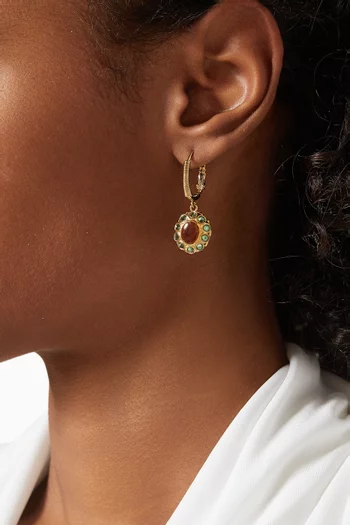 Tao Splash Earrings in Gold-plated Metal