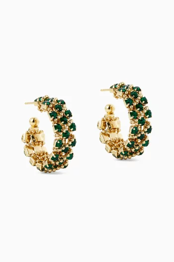 Mini Izilda Hoop Earrings in Gold-plated Metal