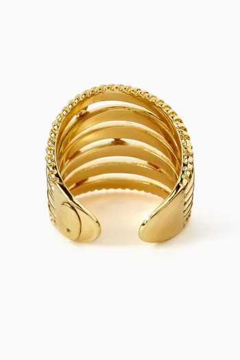 Etincelle Ring in Gold-plated Metal