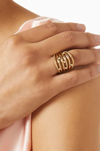 Etincelle Ring in Gold-plated Metal