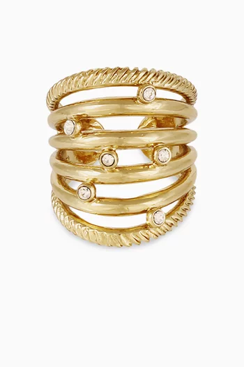Etincelle Ring in Gold-plated Metal