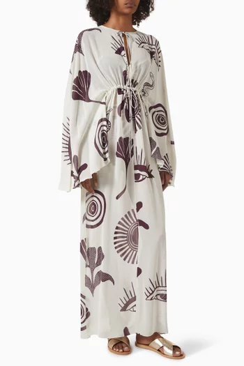 Cassia Drawstring-waist Dress