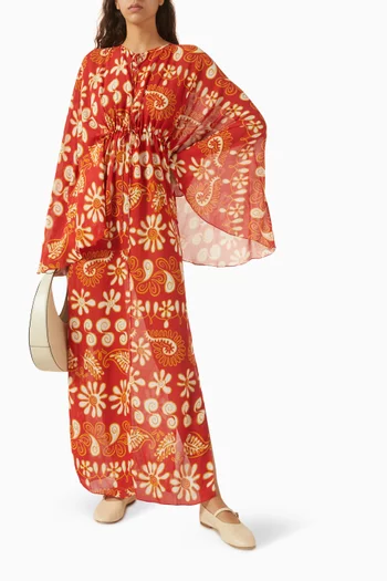 Cassia Drawstring-waist Dress