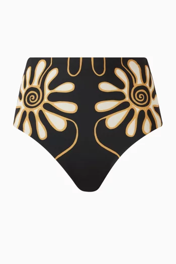 قطعة بيكيني سفلية إليسا بخصر مرتفع