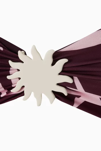 قطعة بيكيني علوية مابل بتصميم باندو ونقشة