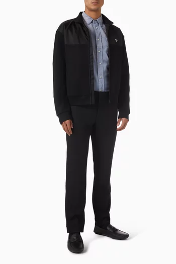 Button-up Shirt in Gabardine