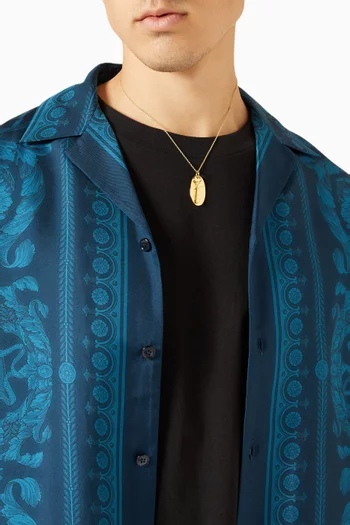 Hotel Pendant Necklace in 14kt Gold-plated Silver