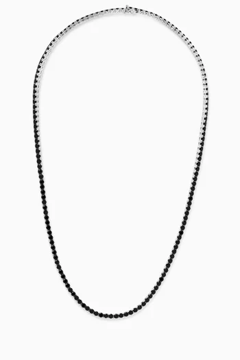 Classico Tennis Necklace in Sterling Silver