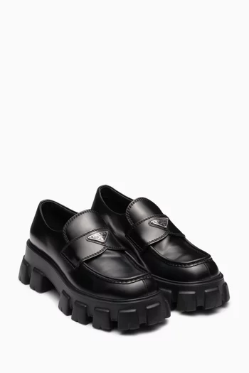 Monolith Loafers in Brushed Leather