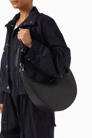 حقيبة دو كبيرة جلد بارز الملمس