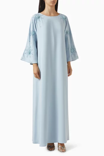 Embellished Kaftan in Crepe