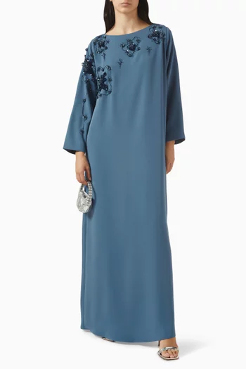 Embellished Kaftan in Crepe