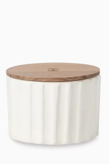 Small Candle & Walnut Wood Lid