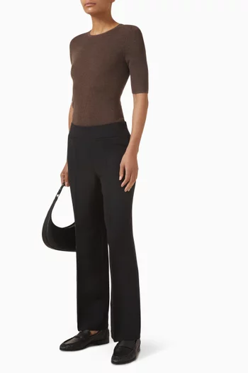 سترة منسوجة من مزيج صوف مضلع