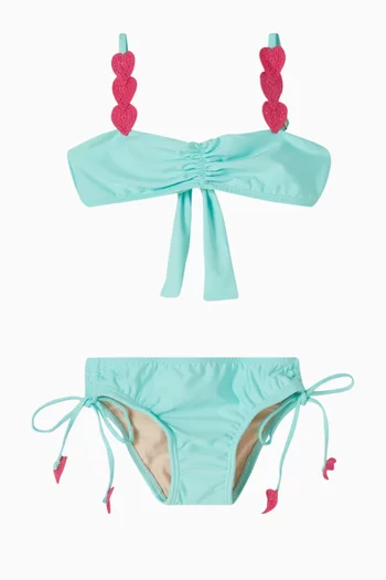 طقم بيكيني بقلوب 