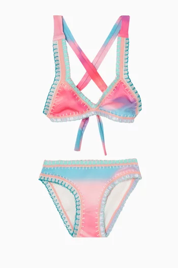 Rainbow Embroidered Bikini