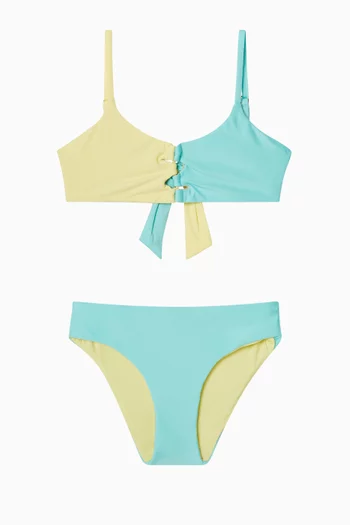 Cammy Colour-blocked Loop Bikini Set