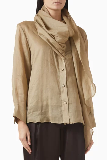 Scarf-style Shirt