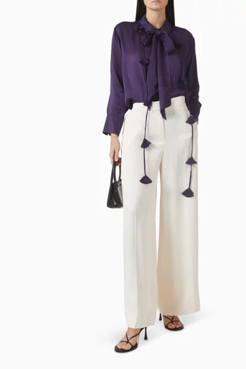 Bow-tie Tassel Shirt