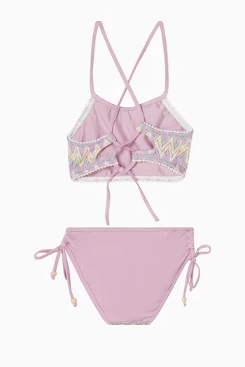 طقم بيكيني أوفيليا بنقشة بالكامل 