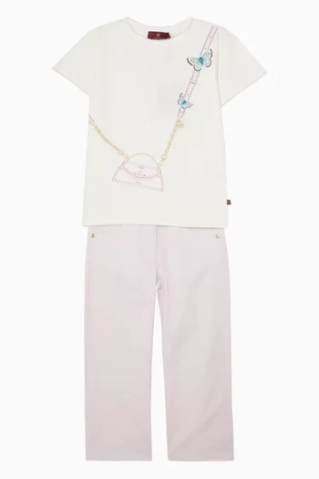 بنطال جينز بقصة ساق مستقيمة دينم