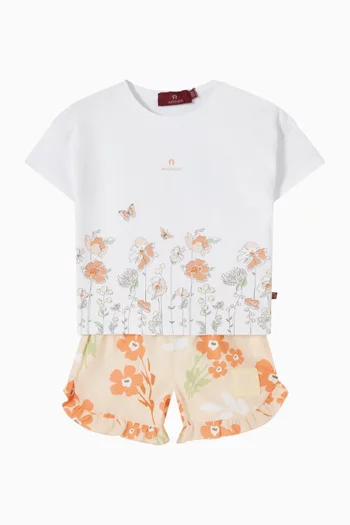 شورت بنقشة زهور