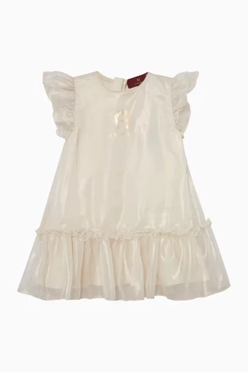 Logo Iridescent Dress