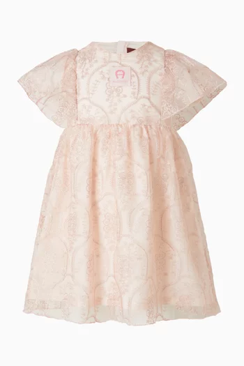 Embroidered Logo Dress