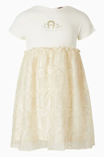 Embroidered T-shirt Dress
