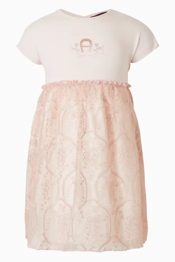 Embroidered T-shirt Dress