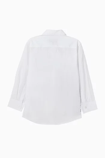 Logo-print Shirt in Cotton-poplin