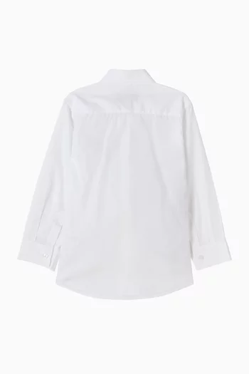 Logo-print Shirt in Cotton-poplin