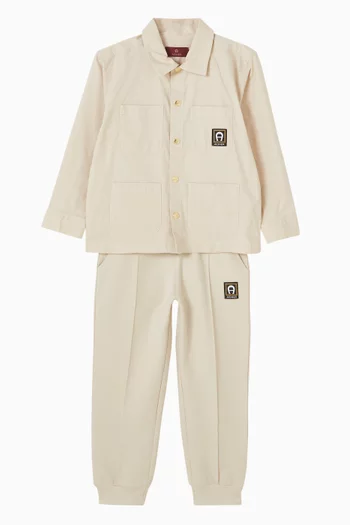 Logo-patch Sweatpants in Cotton