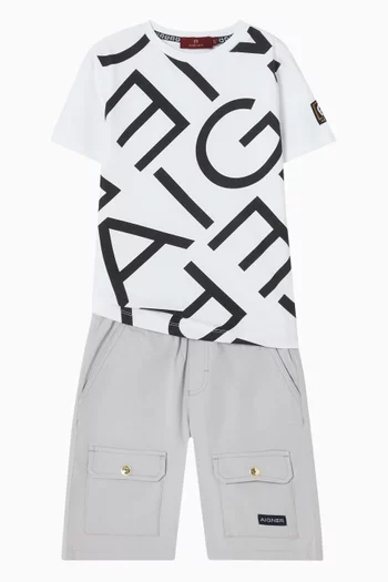 شورت رياضي بحزام خصر بشعار الماركة