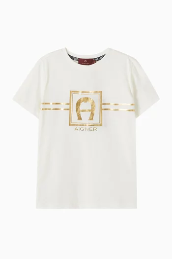 Logo-print T-shirt in Cotton