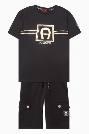 Logo-print T-shirt in Cotton