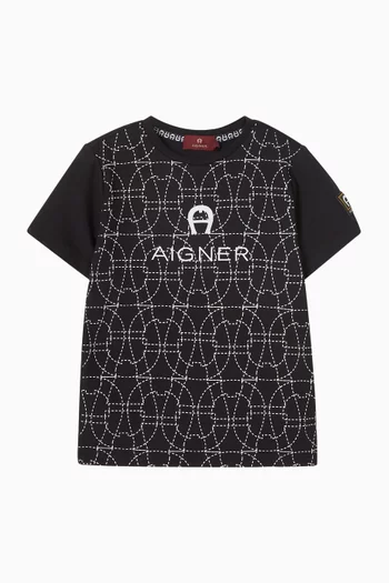 Logo-print T-shirt in Cotton