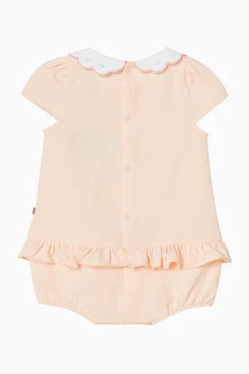 رومبر بياقة وطبعة حقيبة قطن بيما