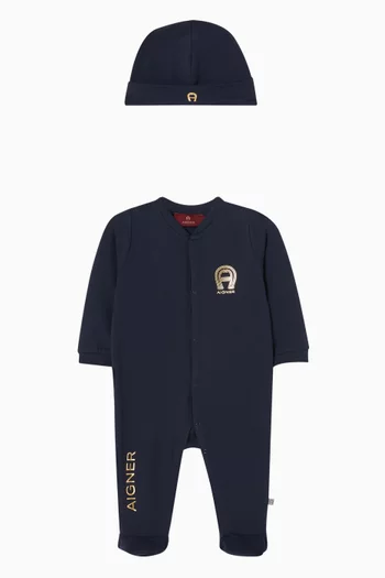 Logo Pyjama & Beanie Gift Set