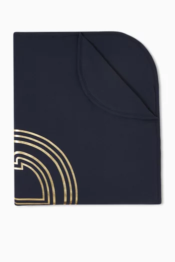 Logo Blanket in Cotton
