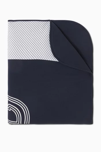 Logo Baby Blanket in Pima Cotton