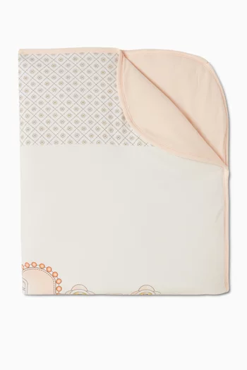 Heart Logo Baby Blanket in Pima Cotton