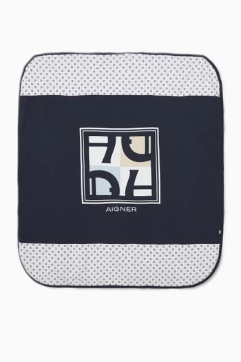 Logo Blanket in Cotton