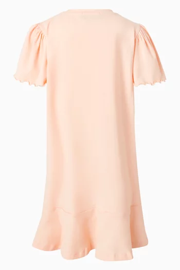 Floral-print T-shirt Dress in Cotton